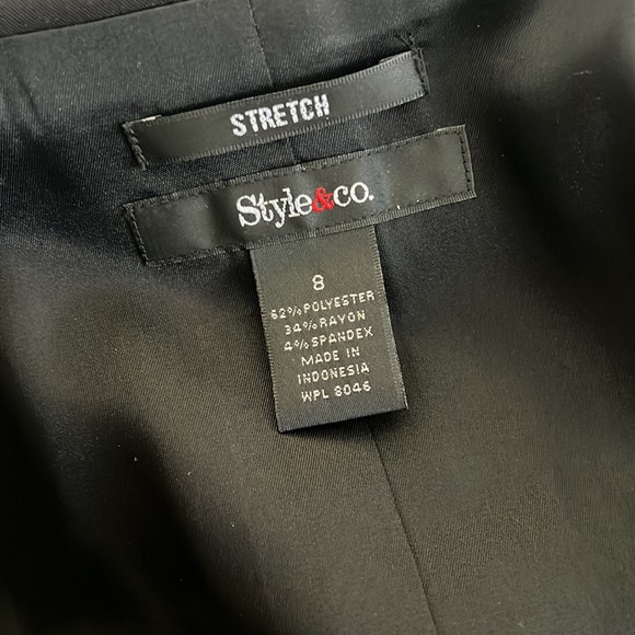 Style & Co. Black Stretch Blazer - Picture 4 of 9